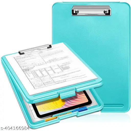 kavid Professional Pad/Clipboard with Paper Holder Storage Conference Plastic Folder Clipboard, Ideal for Students, Teachers, Jobsite, Industrial, Office (multicolor)