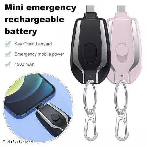 Keychain Portable Charger Power Bank 1500mAh Mini Pocket - Springkart 