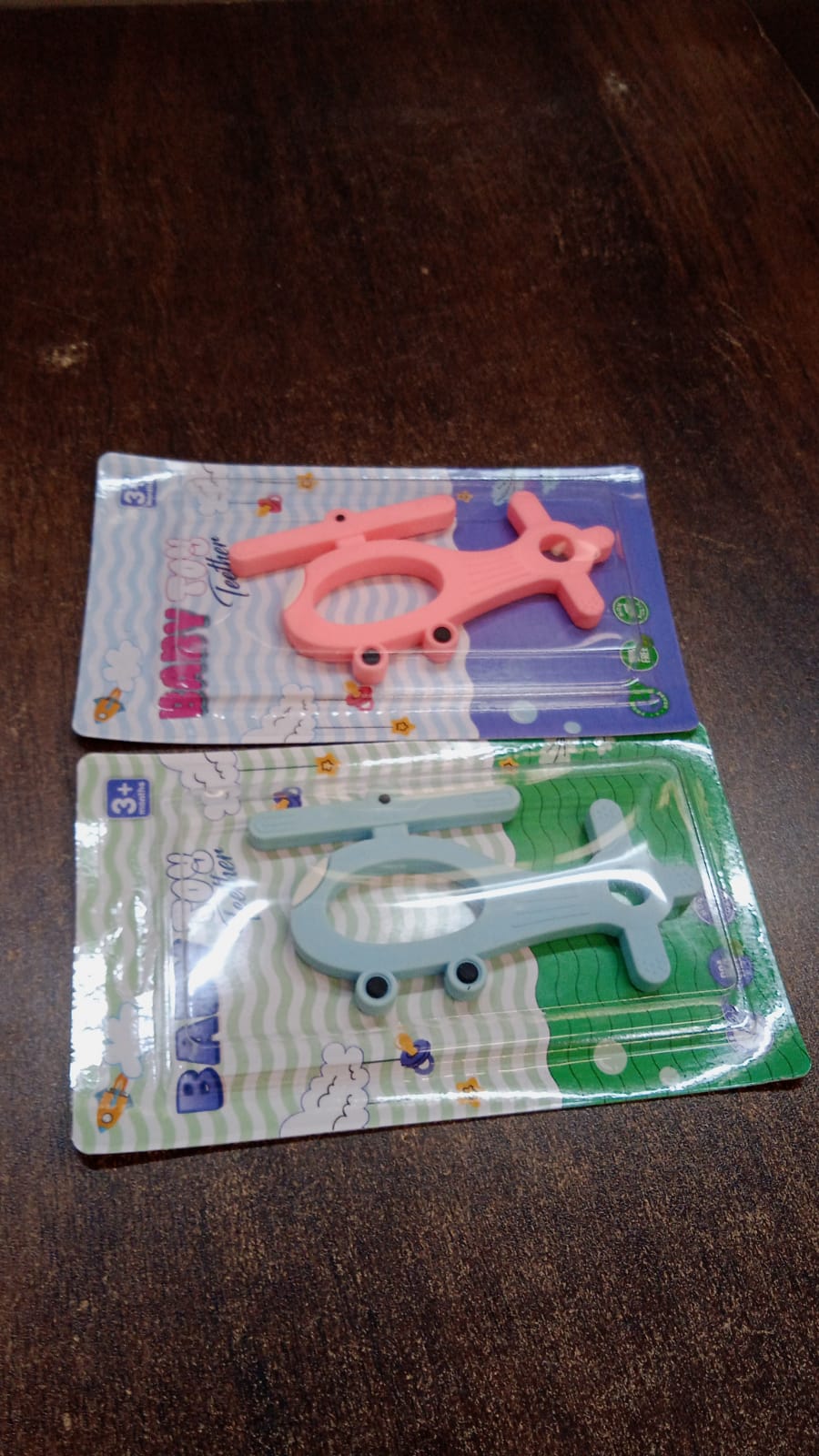 Silicone Helicopter Shape Teether For Baby (1 Pc  Mix Color)