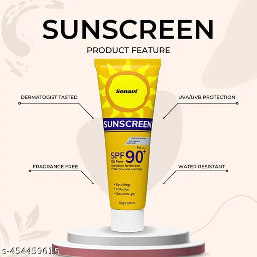 Sunscreen For Tan Free Skin | Hydrates Skin | Quick Absorb & Oil Free Sun Cream | All Skin Types | 60g pack of 2 - Springkart 