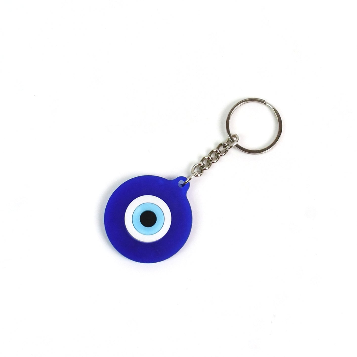 Evil Eye Rubber  Silicone Keychain (1 Pc  Blue Color)