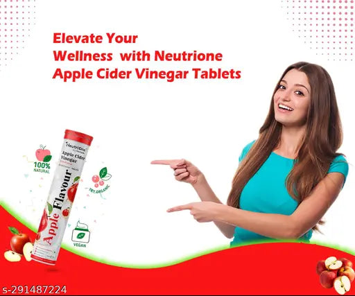 Apple Cider Vinegar with Mother | 60 Effervescent tablets for weight loss-B6 & B12 with Pomegranate Extracts_PACK OF 4 - Springkart 