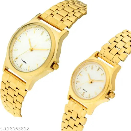 Golden Couple Watch For men's & Women's