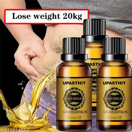 Tummy Ginger Oil, for Belly Drainage Ginger Massage Oils For Belly / Oil For Men & Women-30ml pack of 3 - Springkart 