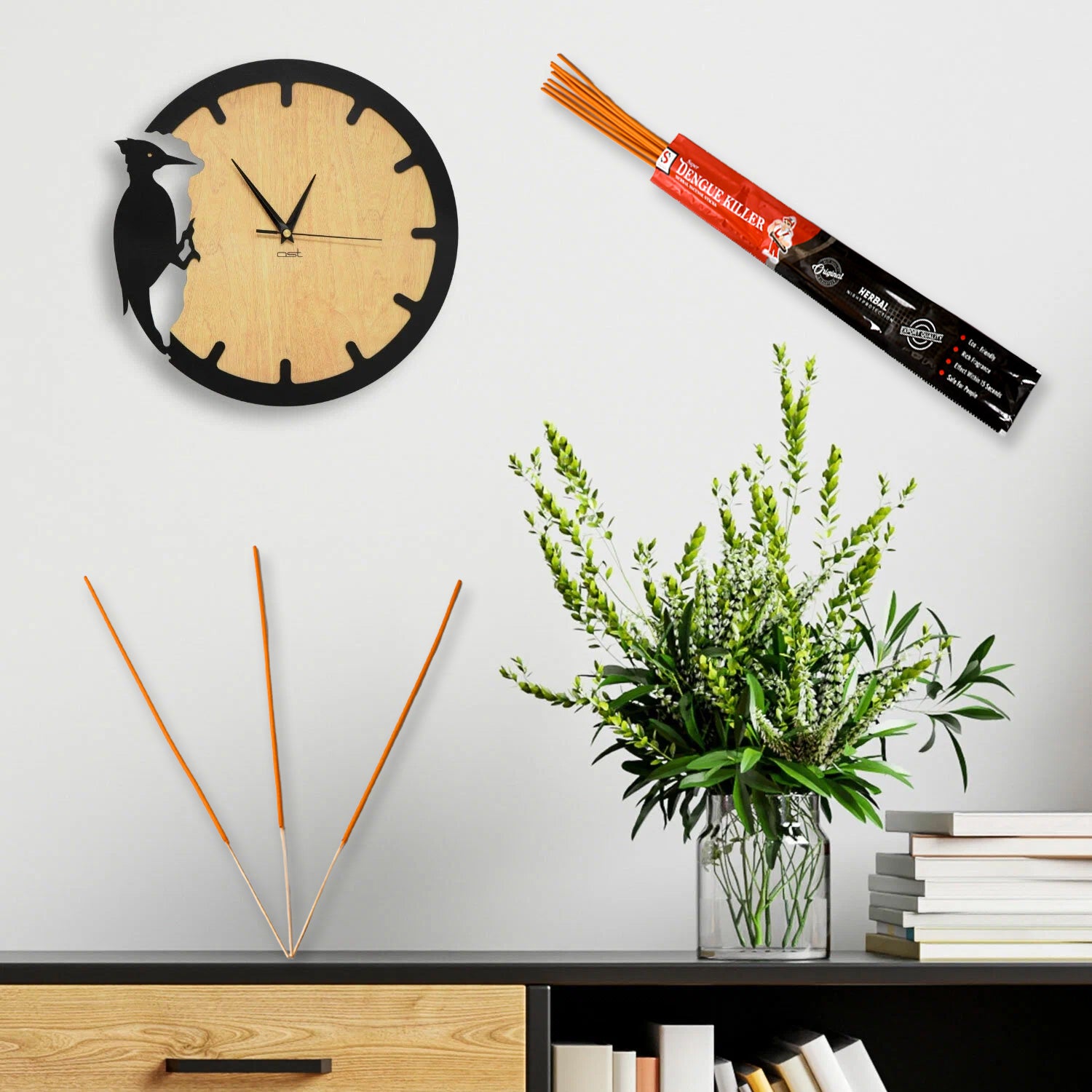 Mosquito Agarbatti Stick Herbal Mosquito Agarbatti (1 Packet 10 Sticks) (Incense Stick) - Springkart 