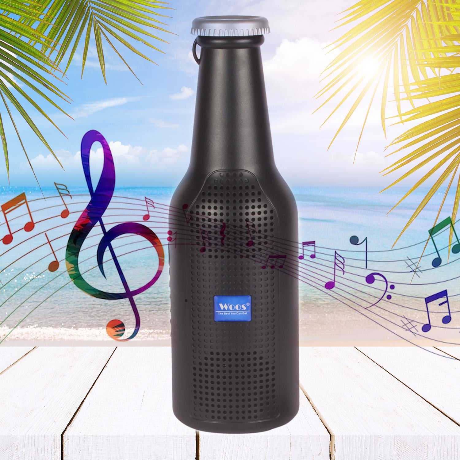 1289 Bottle Shape Bluetooth Speaker And Weatherproof Enhanced Wireless Usb Rechargeable Calling Fm Aux Usb Sd Card Support Portable Bluetooth Speaker With Rich Deep Bass - Springkart 