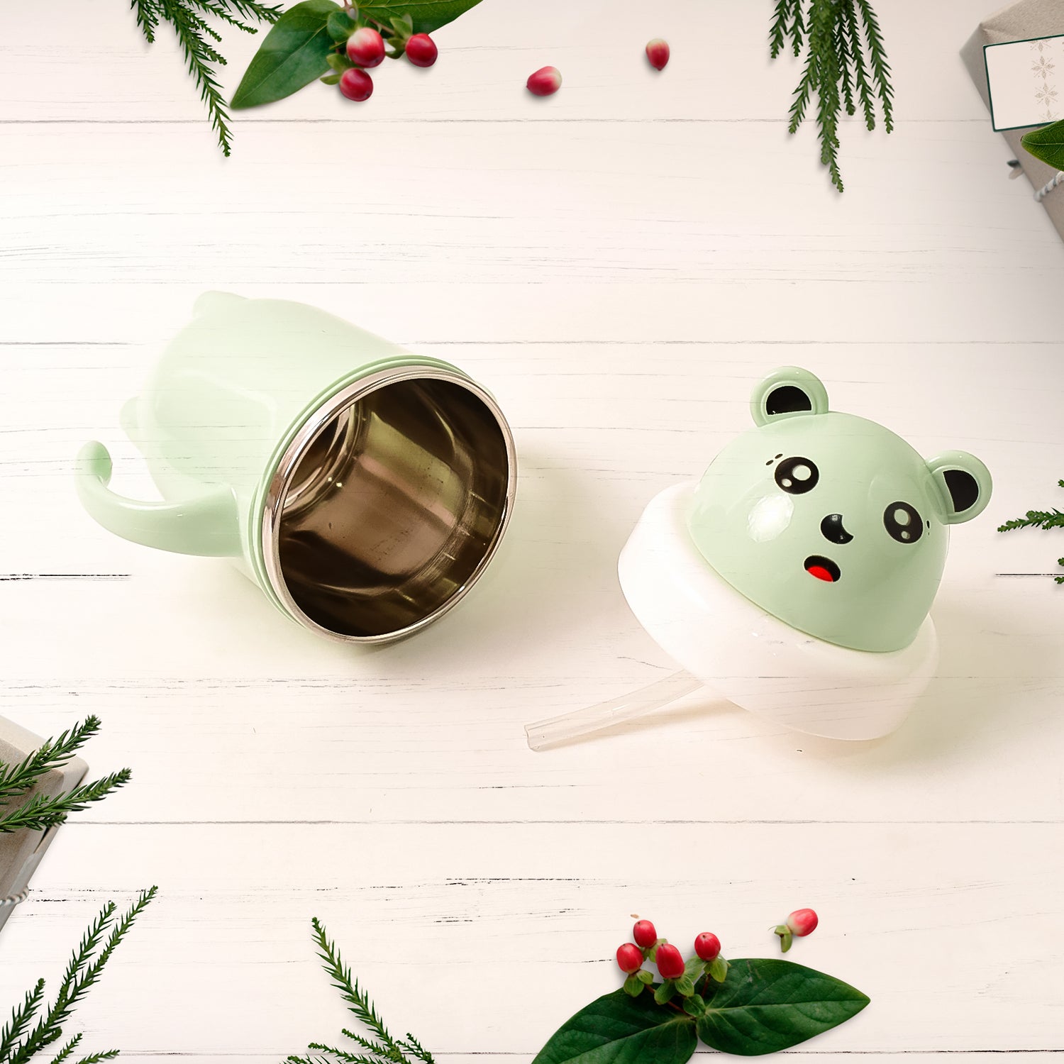 Apex Sipper Baby Cup Training Cup With Handles Spill Proof Leak Proof (300 Ml Approx) - Springkart 