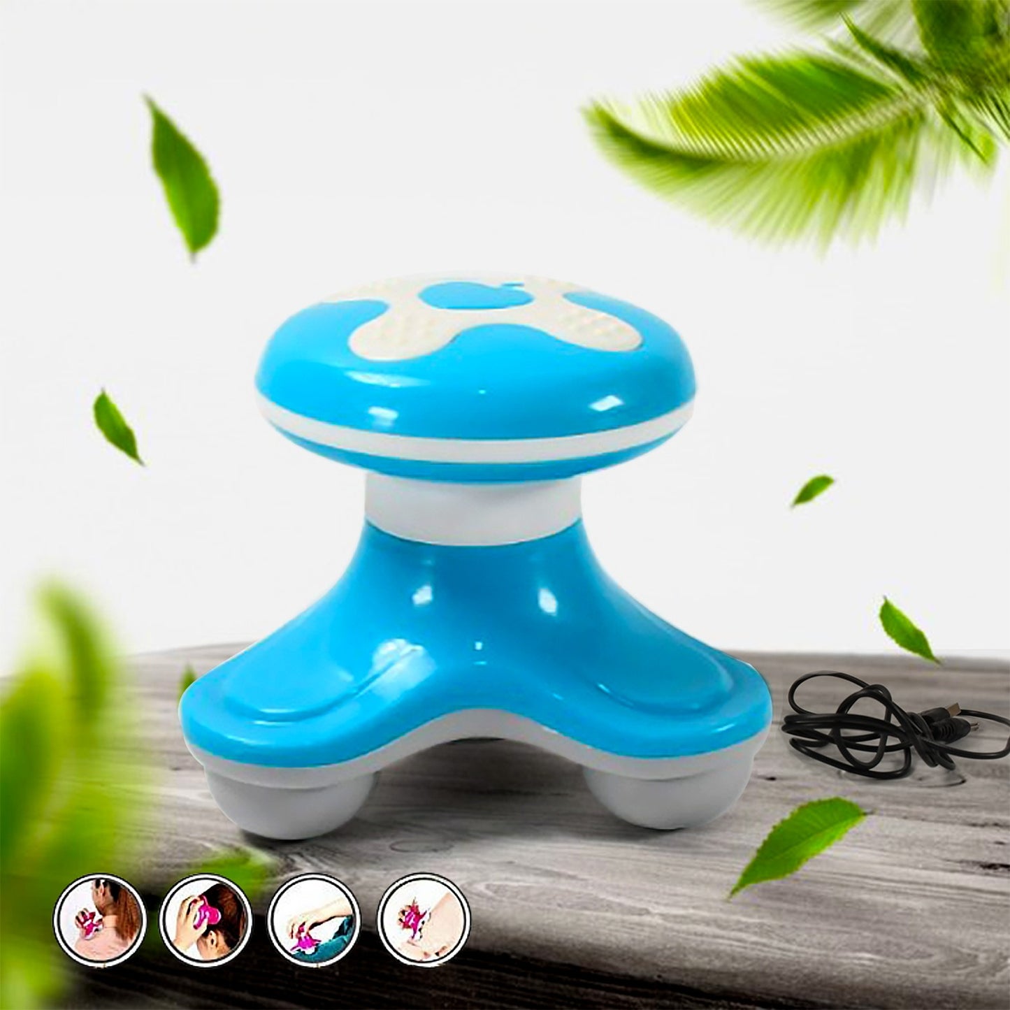 12719 Multifunctional Mini Massager Triangle Electric Usb Massager Automatic Switch Relieve Fatigue As A Gift (1 Pc Battery Not Included) - Springkart 