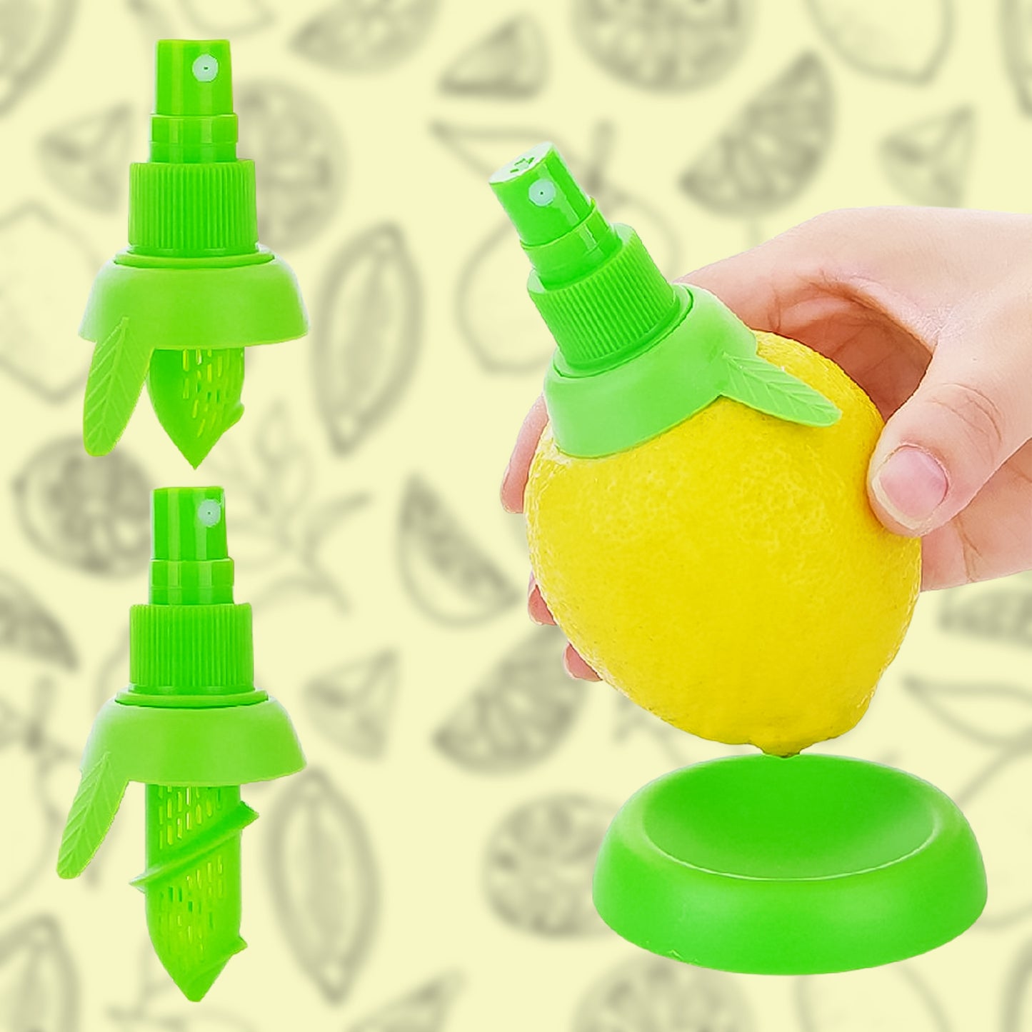Creative Lemon Sprayer Fruit Juice Citrus Lime Juicer (3 Pcs Set) - Springkart 