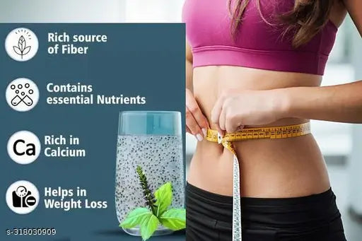 Raw Basil/Sabja (300G) Seeds for Weight Loss - (150g+150g=300gm) - Springkart 