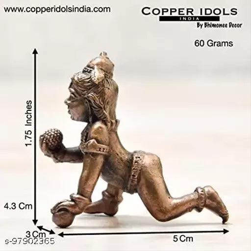 1.75 inches, Handmade Copper Bal Krishna Idol, 50 Grams.Pack of 1 Piece