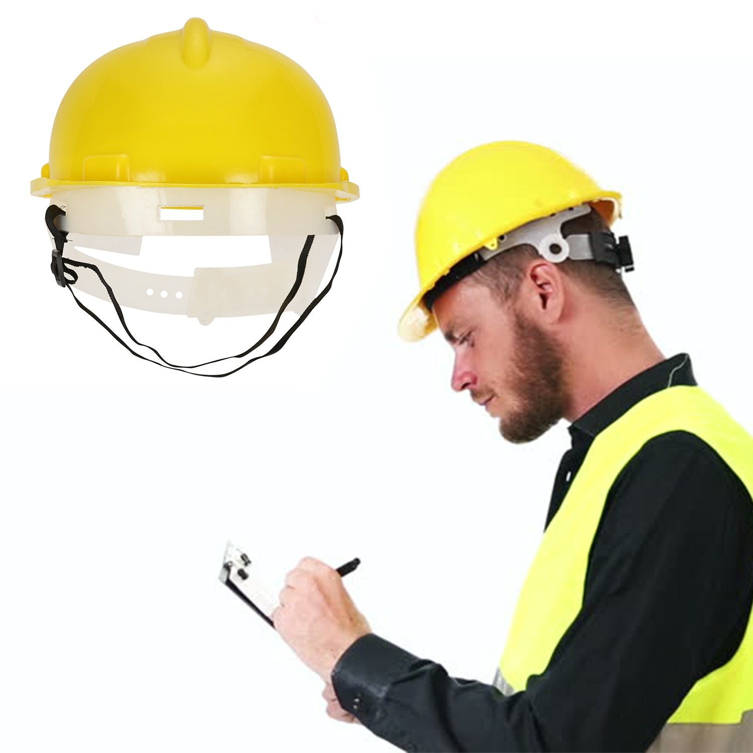 Yellow Plastic Hard Hat Construction Cap (1pc Only) - Springkart 