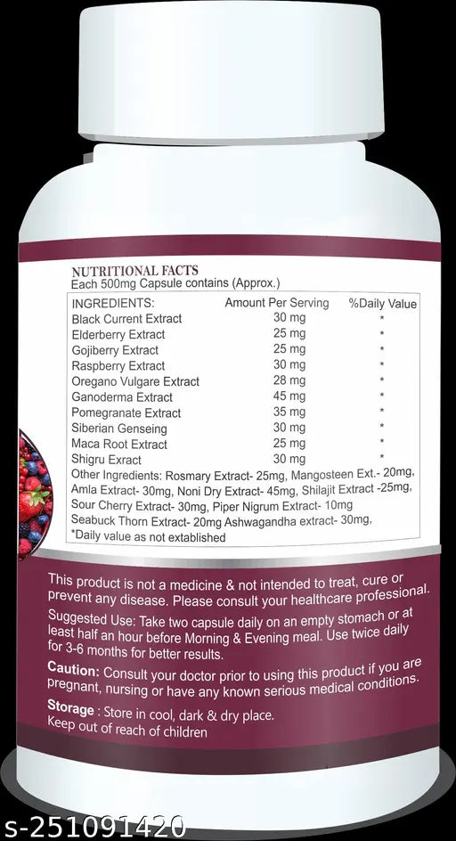 Active Blend 19 (SUPER BERRY BLEND) 120 Capsules - Support Overall Health - Natural Multivitamin - Springkart 