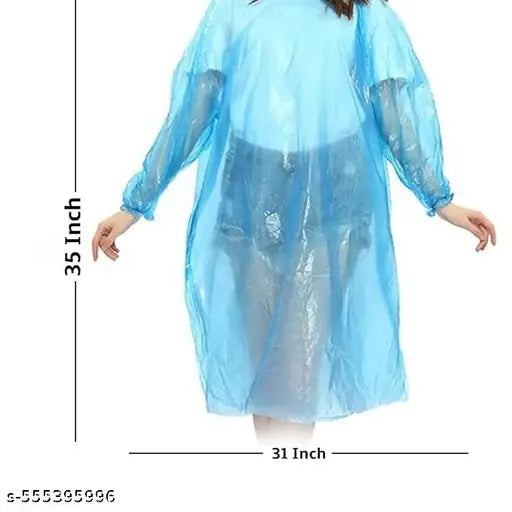 (3Pcs) Unisex Disposable Rain Card for Emergency Use (Pack of 3) | Waterproof Rain with Smallest Pocket Size| Easy to Carry & Use and Reusable