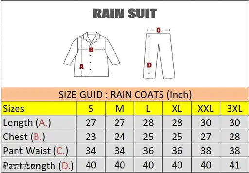 Men's Stylish Rainsuit/Rainwear/Raincoat/Barsaticoat 100% Waterproof Along With Hood and Side Pocket With Storage Bag(Black Colour)