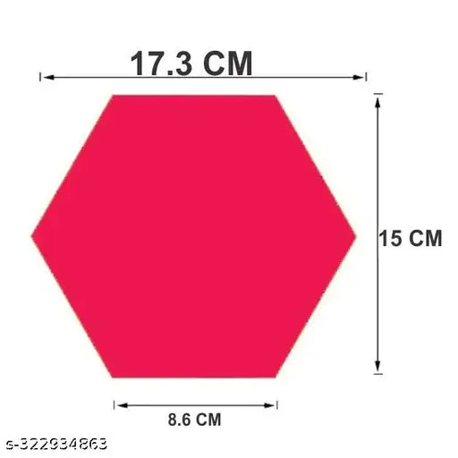 Hexagon 14 With 10 Butterflies Silver (12 cm x 10 cm Each Piece ), Mirror Stickers for Wall, Acrylic Mirror Wall Decor Sticker, Wall Mirror Stickers, Acrylic Stickers, Wall Stickers for Hall Room, Bed Room, Kitchen