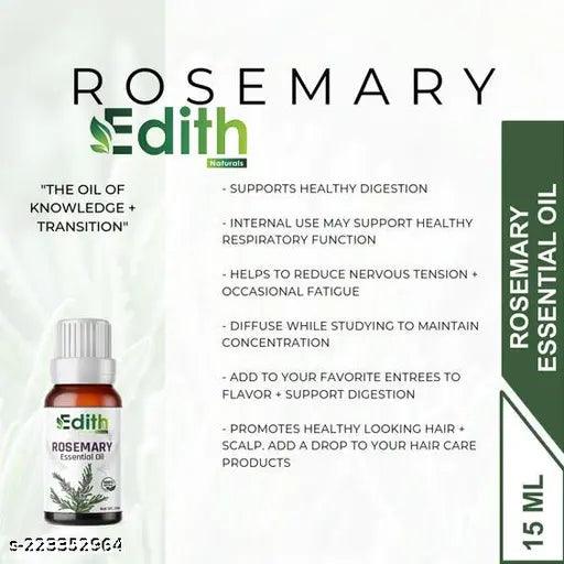 Rosemary Essential Oil - Pure & Natural, Therapeutic Grade for Hair Growth, Skin Care, - Springkart 