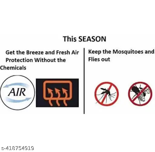 5 FEET X 6 FEET ( 60 INCH X 72 INCH ) WHITE COLOUR WINDOW MOSQUITO NET BY STAR INDIA PLUS - Springkart 