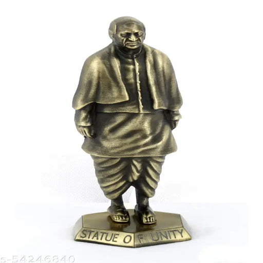 Indeed Statue of Unity Model Sardar Vallabhbhai Patel Statue 11 cm * 4 cm * 2 cm (Antique Brass)