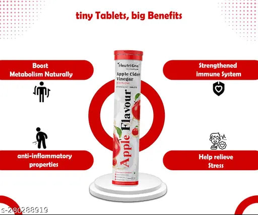 Apple Cider Vinegar with Mother | 30 effervescent tablets for weight loss - Springkart 