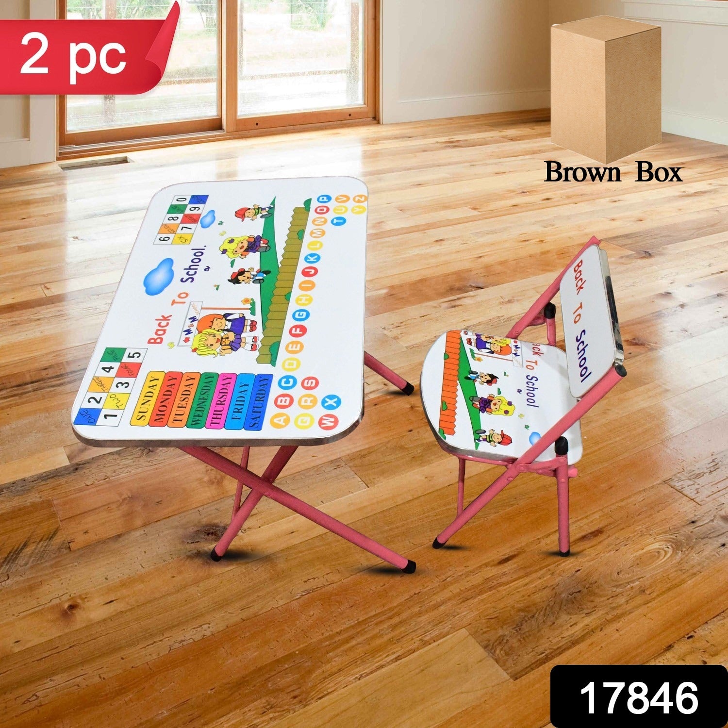 Multifunction Portable Foldable Study Table Chair (2 Pc Set) - Springkart 