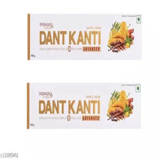 PATANJALI DANT KANTI DENTAL CREAM (ADVANCE) 100 GM PACK OF 2 - Springkart 