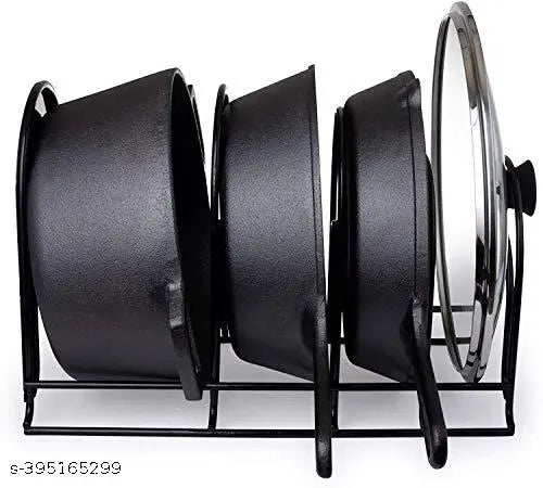 Kitchen Cabinet Pan Cover Storage Rack Plate, Pot, Lid Rack, Cutting Board Organizer for Kitchen Pantry and Countertop