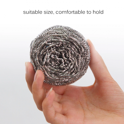 Round Shape Stainless Steel Ball Scrubber - Springkart 