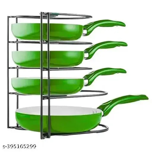 Kitchen Cabinet Pan Cover Storage Rack Plate, Pot, Lid Rack, Cutting Board Organizer for Kitchen Pantry and Countertop