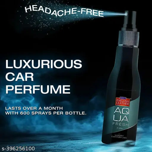 Luxury English Leather Aqua Fresh Car Air Freshener 100 ml | Long Lasting Fragrance