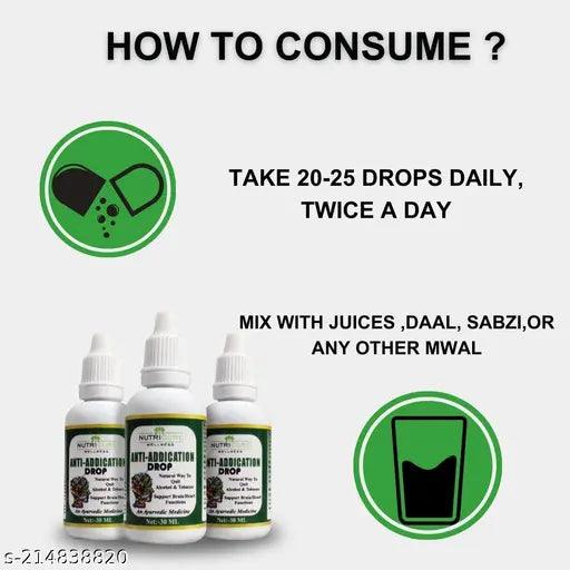 Nasha Mukti Plus DROP| De-addiction drop for any type of Addiction-100% Healthy