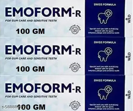 Toothpaste|With Essential Mineral Salts|Reduces tooth sensitivity|Daily protection against teeth & gum problems|Doctor Recommended For Complete Oral Care Toothpaste (100 gm, Pack of 3)