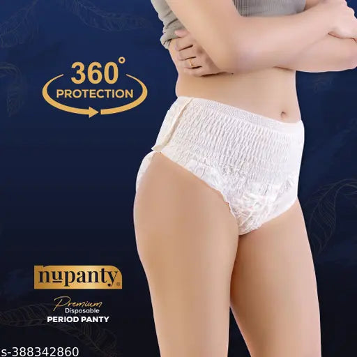 Nupanty Premium Ultra Absorbent Disposable Period Panty (L-XL) | 18 Pieces