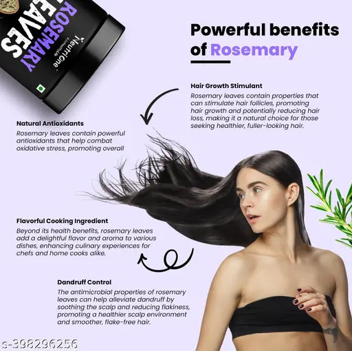 Rosemary Dried Leaves for Hair Growth |Skin Glow | Aromatic Herb for food 200gm - Springkart 