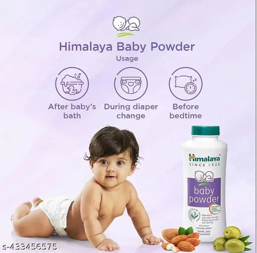 Himalaya Baby Powder 200g & Baby Lotion 200ml (Combo Pack)