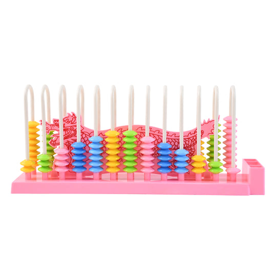 Abacus 13 Rods Counting Abacuses Toy Bead Educational Tools (1 Set  Mix Color)
