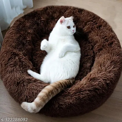 round pet bed/ cat bed/ dog bed 50 CM perfect for indoor cats and puppies winter, Summer. - Springkart 