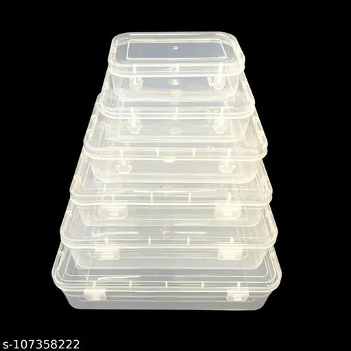 SPC Multi Purpose Plastic Rectangular Storage Boxes with Locks