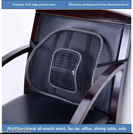 2 Air Flow Lumbar Support Cushion For Car Seat Or Chair Back Rest