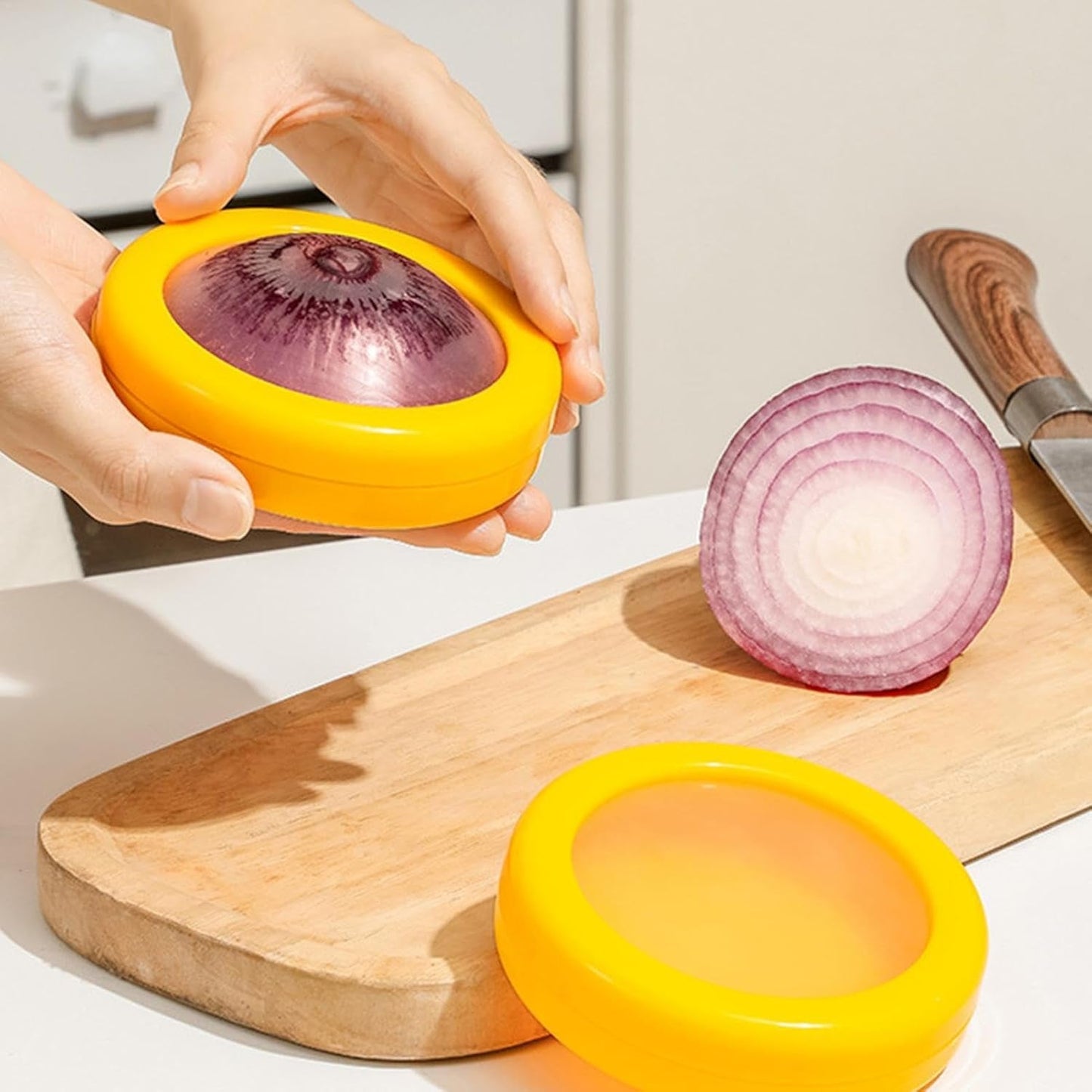 Vegetable Container Premium Fruits Saver Keeper (1 Pc Yellow) - Springkart 