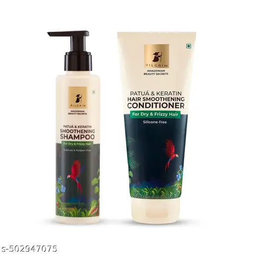 Pilgrim Advanced Patuá & Keratin Smoothing Shampoo and Conditioner (400 ml)