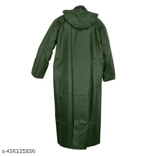 Classic Latest Men Raincoats Green Color