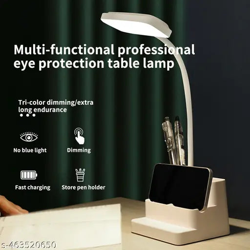 Desk Lamp Random Color, Advanced Pen & Mobile Holder, Dimmable Desk Lamp - For Students