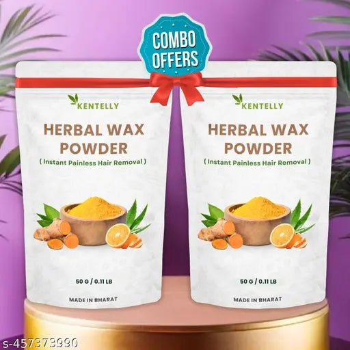 Herbal Face Hair Removal Wax Powder For Women, Painless Wax Powder For Women, WAXING POWDER FOR HAIR REMOVAL WOMEN, For Underarms, For Body, For All Skin - 100g - AH06 - Springkart 