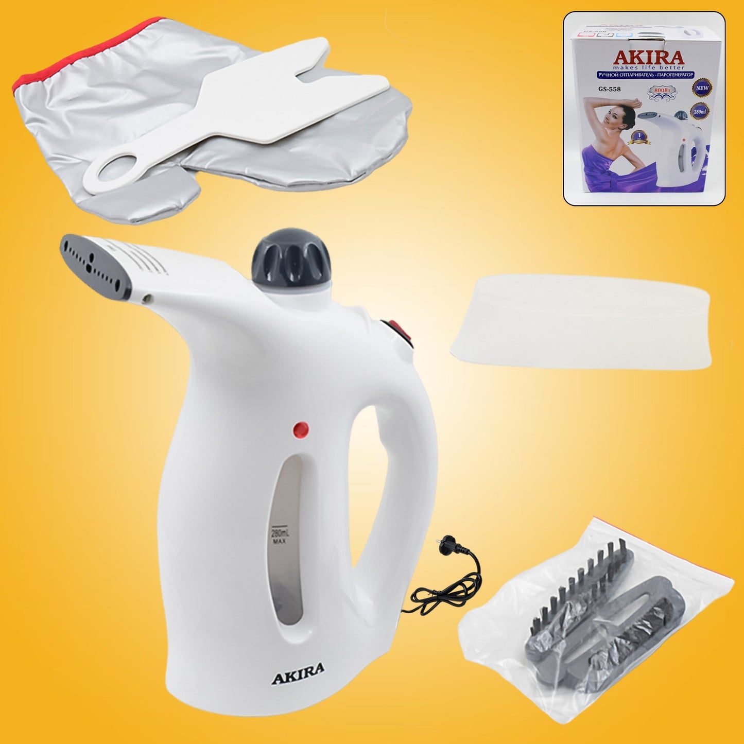 Portable Handheld Garment Facial Steamer (1 Pc) - Springkart 
