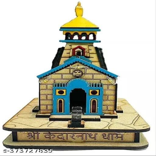 EliteTouch kedarnath Temple in Wood 3D Colour with Full Lights Setup - Springkart 