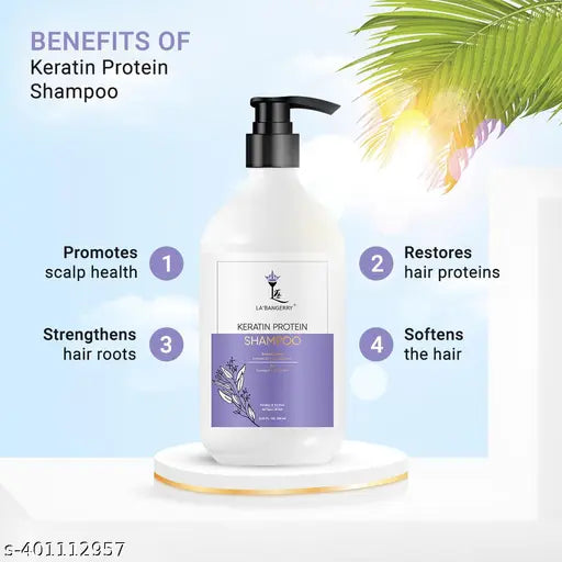 LA’BANGERRY Keratin Protein Shampoo(250ml) & Conditioner(250ml) For Hair Growth,Keratin Oil for Straightener,adivasi oil,Shinier Hair,hair conditioner,for Stronger Hair,Hair Fall smooth and silky hair,Moisturising,Hair Growth,Anti-Hair Fall,hair condition