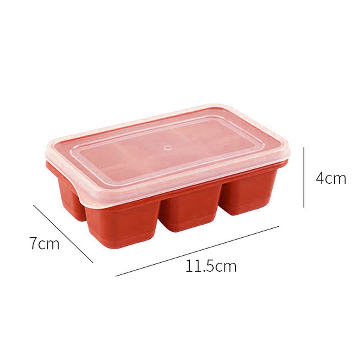 4750 6 Cavity Silicone Ice Tray Used In All Kinds Of Places Like Household Kitchens For Making Ice From Water And Various Things And All. - Springkart 
