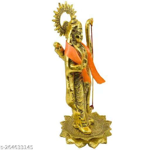 Lord Rama Gold Metal Statue Mandir Pooja Murti Temple Puja - Springkart 