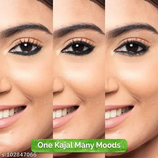 Mamaearth Charcoal Black Long Stay Kajal Black Waterproof,with Vitamin C & Chamomile for 11-Hour Smudge-free Stay - 0.35 gm